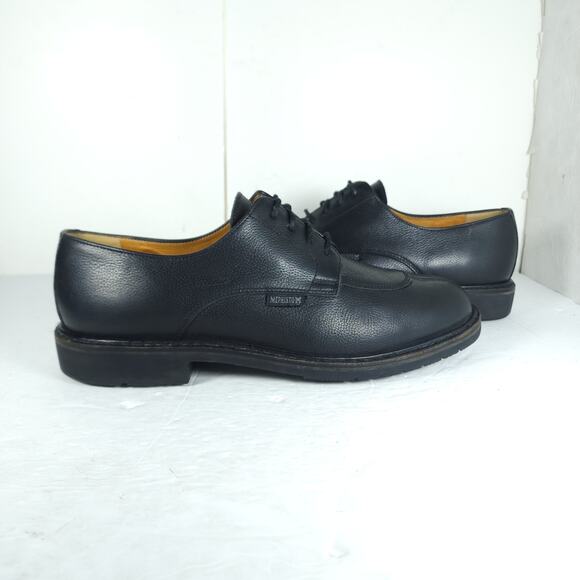 Mephisto Men's Phoebus US10 Black Leather Goodyear-Welt Comfort Dress Shoes - Picture 8 of 16